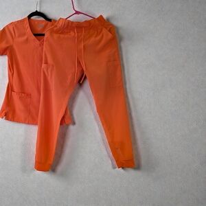 Angie Vibrant Orange Track Pants & Top Set